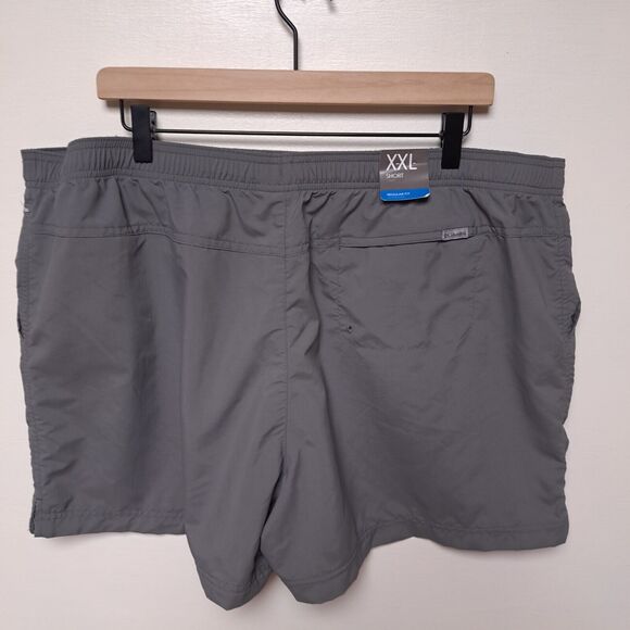 Columbia NWT Cargo Shorts Womens Size 2X XXL  Gray Sandy River Elastic UPF 30 - Picture 3 of 9